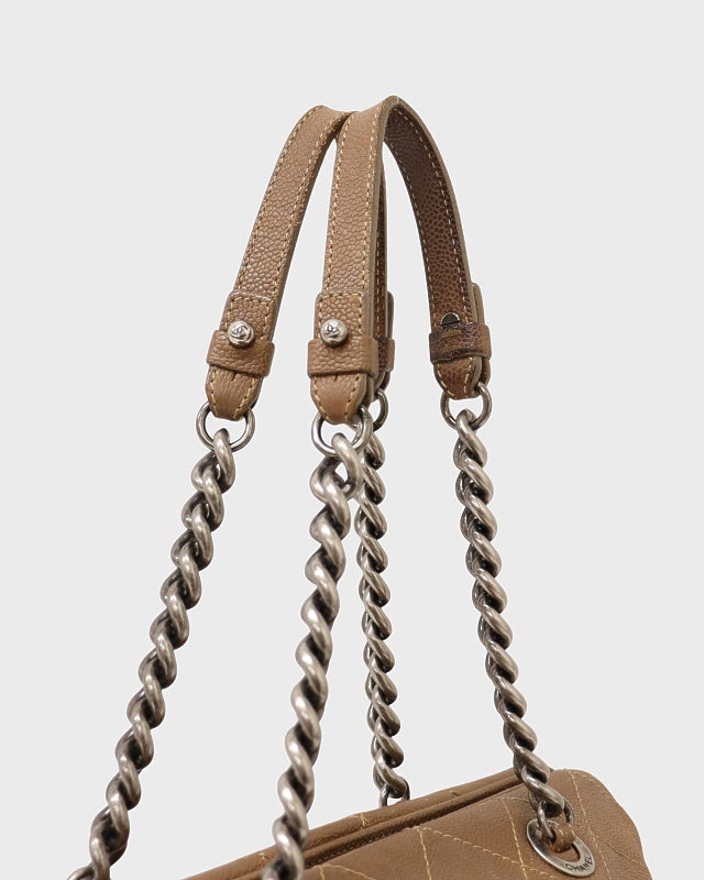 CHANEL キャビアスキンチェーンハンドバッグ | Hedy