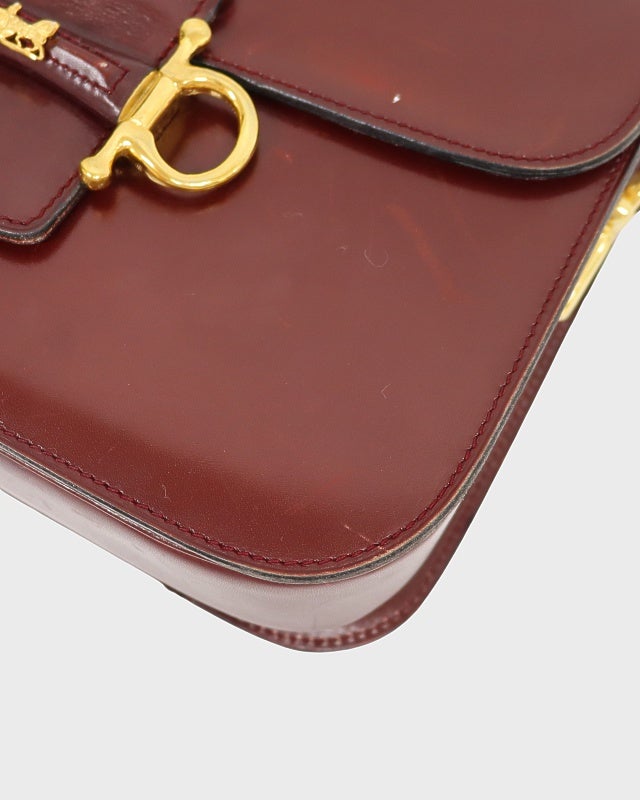 CELINE 馬車金具レザーショルダーバッグ | Hedy