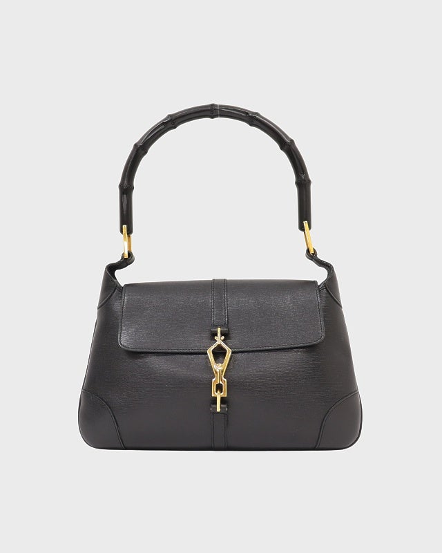 GUCCI ジャッキーレザーバンブーワンショルダーバッグ | Hedy