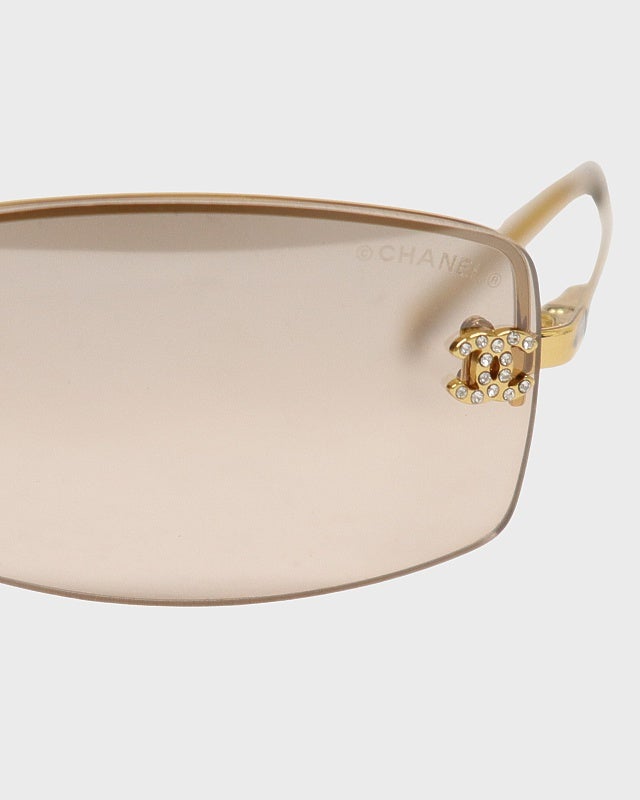 CHANEL COCOラインストーンサングラス | Hedy
