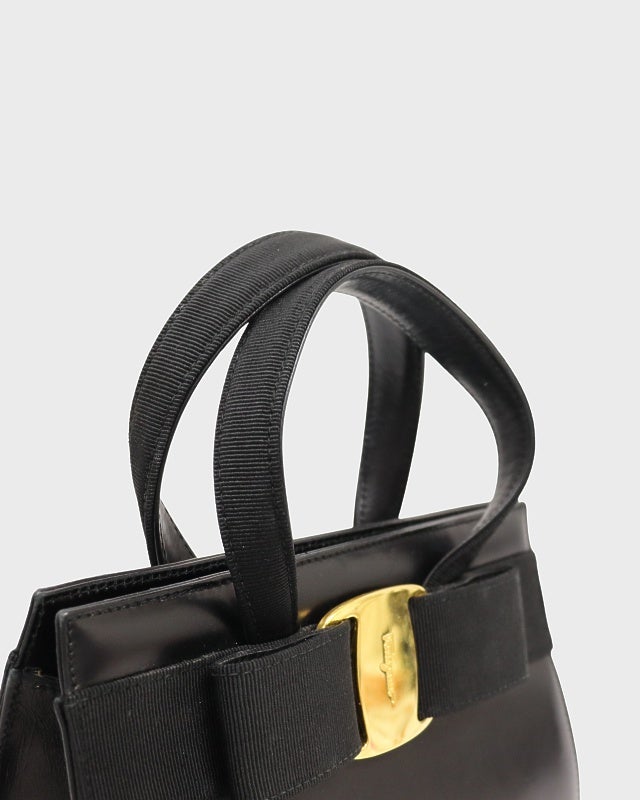 Ferragamo VARA金具レザーハンドバッグ | Hedy