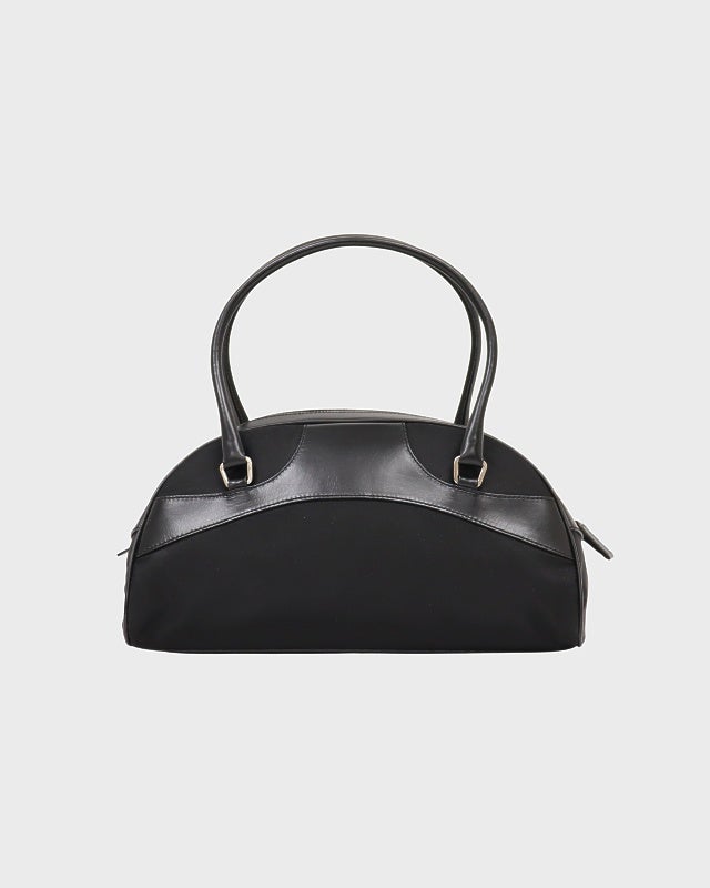 PRADA 三角ロゴ金具ナイロンレザーハンドバッグ | Hedy
