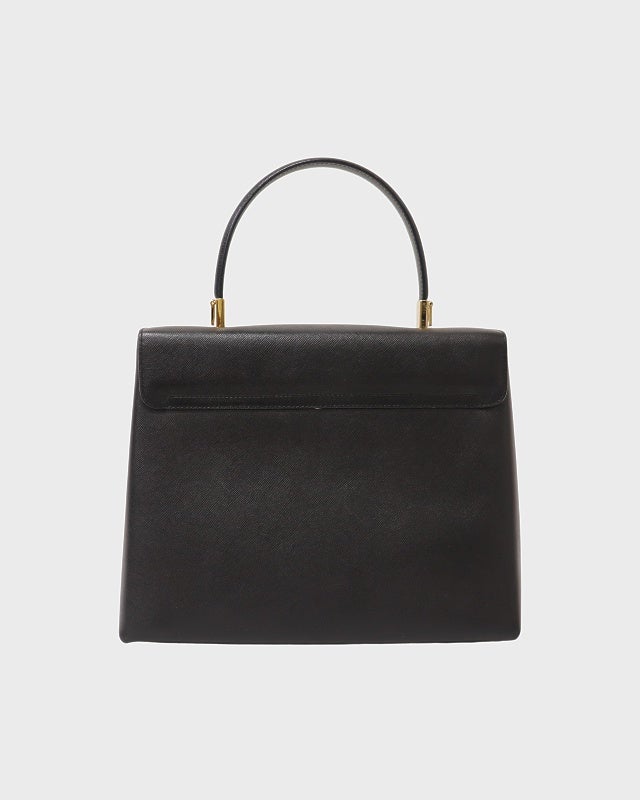 Ferragamo ガンチーニ金具レザーハンドバッグ | Hedy