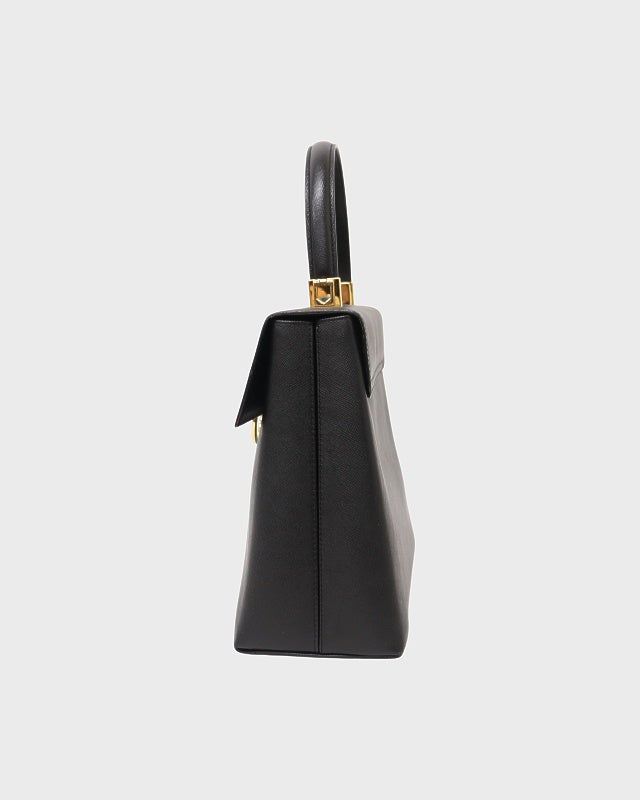 Ferragamo ガンチーニ金具レザーハンドバッグ | Hedy