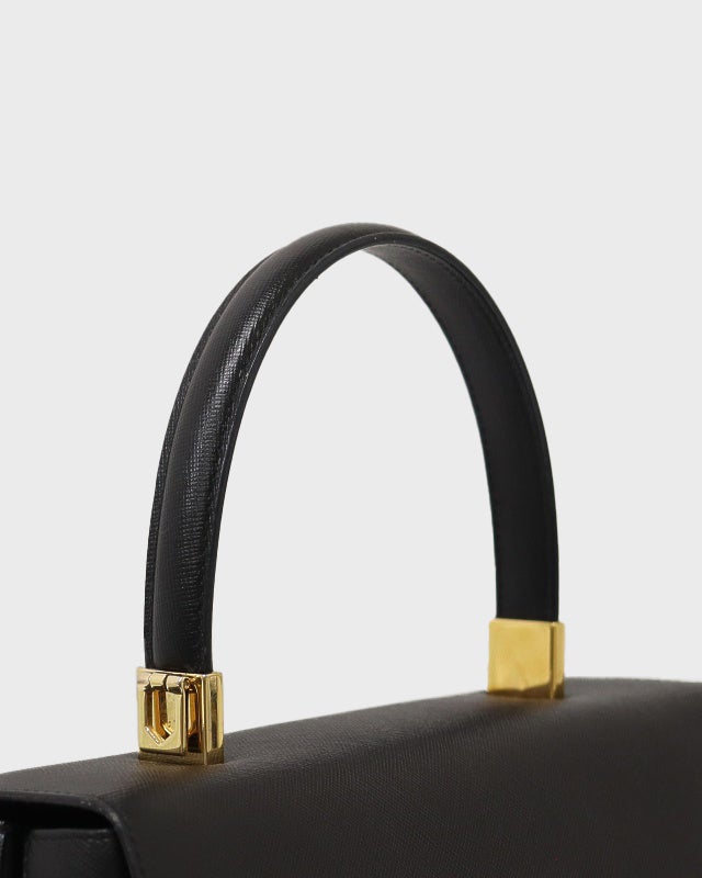 Ferragamo ガンチーニ金具レザーハンドバッグ | Hedy