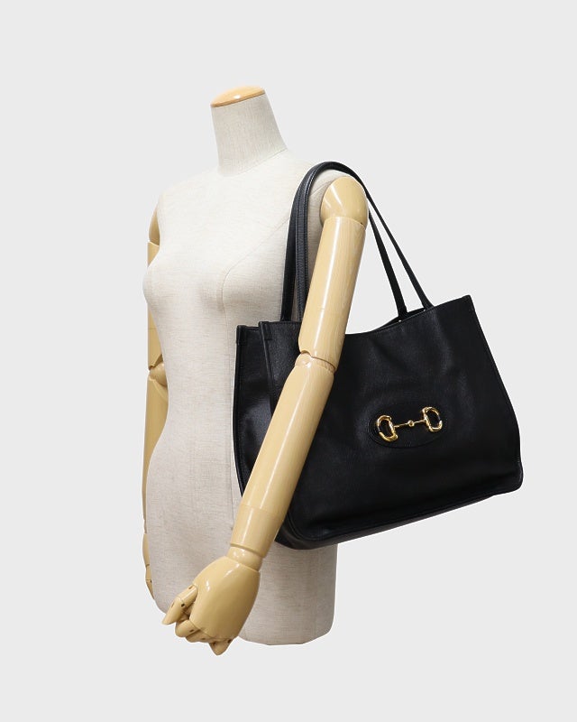 GUCCI ホースビットレザートートバッグ | Hedy