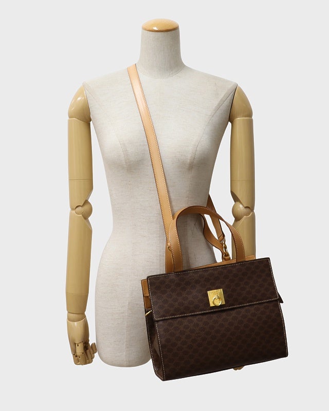 CELINE マカダム柄ガンチーニ金具2Wayバッグ | Hedy