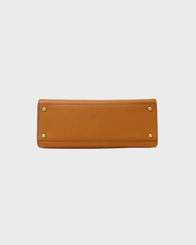 CHANEL ロゴ刺繍キャビアスキンショルダーバッグ | Hedy