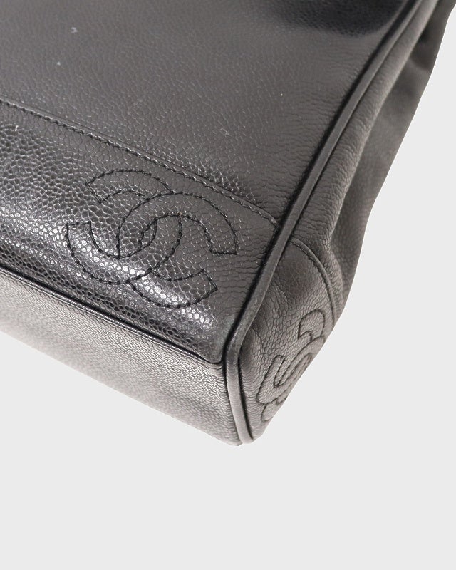 CHANEL キャビアスキンターンロックチェーンショルダーバッグ | Hedy