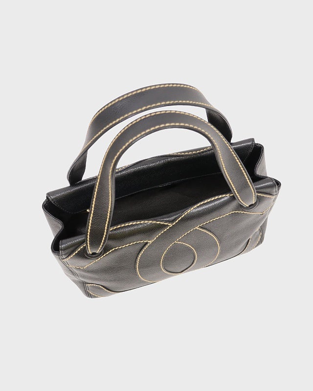 CHANEL デカココキャビアスキンハンドバッグ | Hedy