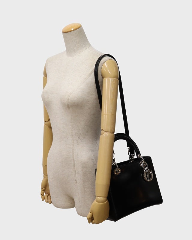 DIOR レディディオールパテントレザー2Wayバッグ | Hedy