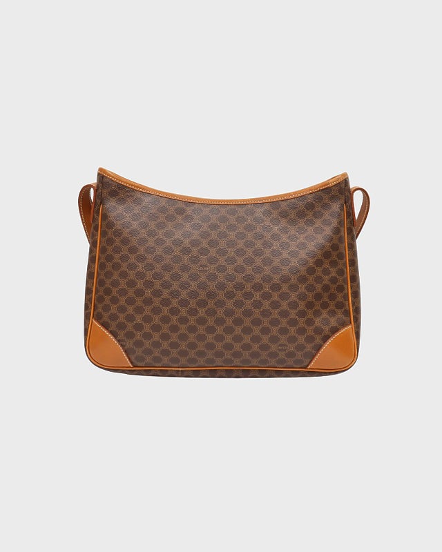 CELINE マカダム柄ブラゾン刻印ショルダーバッグ | Hedy