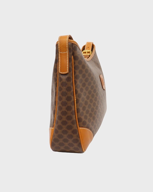 CELINE マカダム柄ブラゾン刻印ショルダーバッグ | Hedy