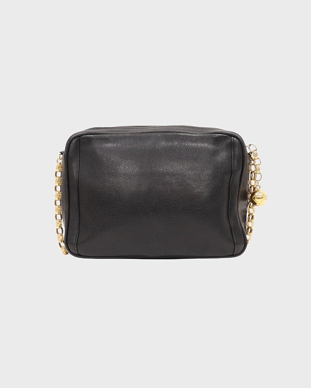 CHANEL キャビアスキンチェーンショルダーバッグ | Hedy