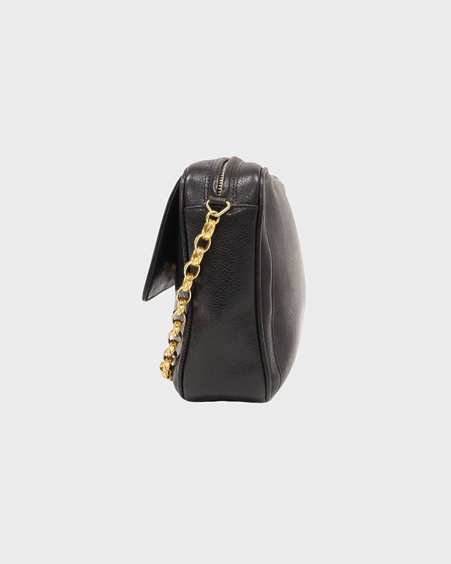 CHANEL キャビアスキンチェーンショルダーバッグ | Hedy