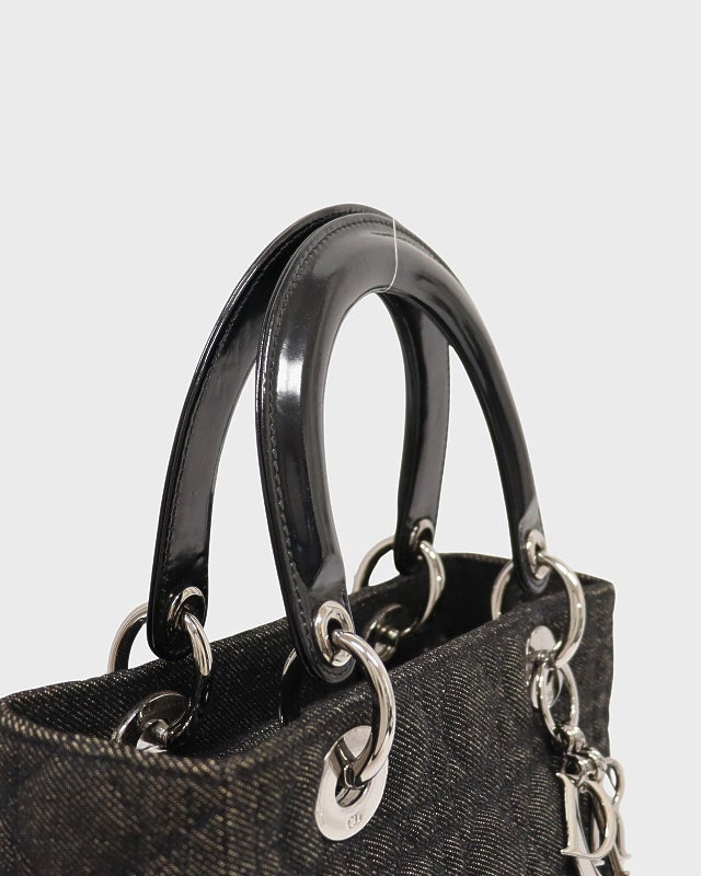 DIOR レディディオールデニムハンドバッグ | Hedy