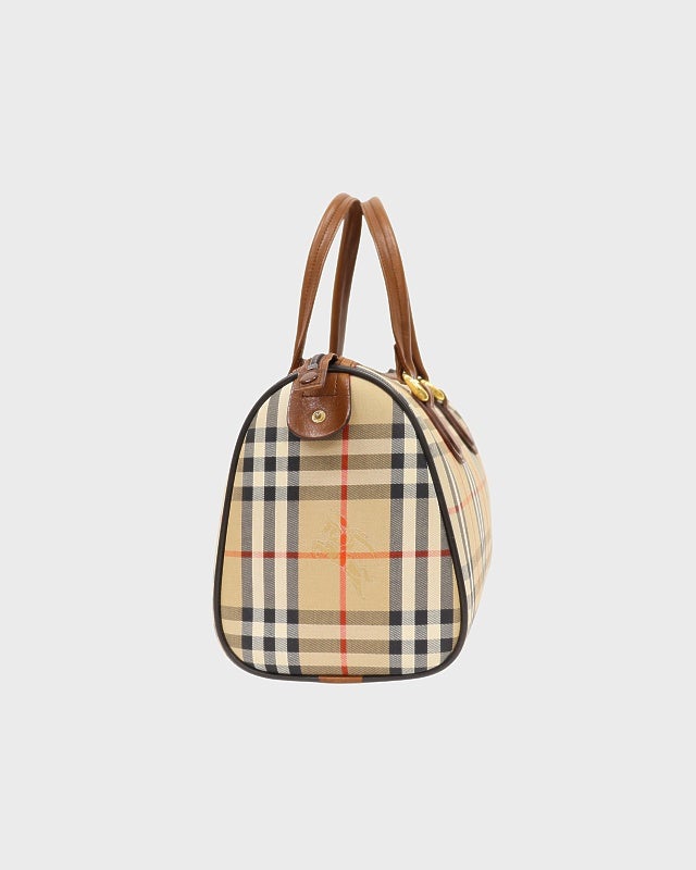 BURBERRY チェック柄ボストンバッグ | Hedy