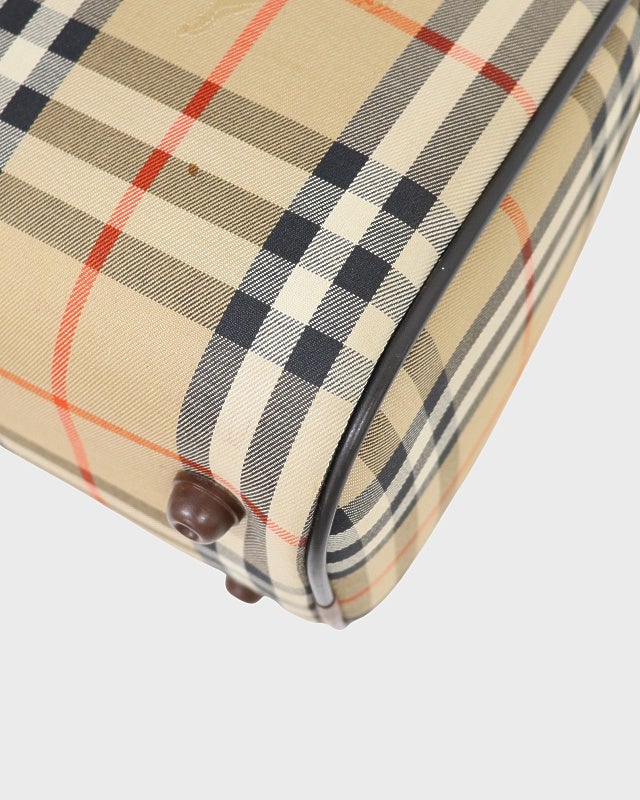 BURBERRY チェック柄ボストンバッグ | Hedy
