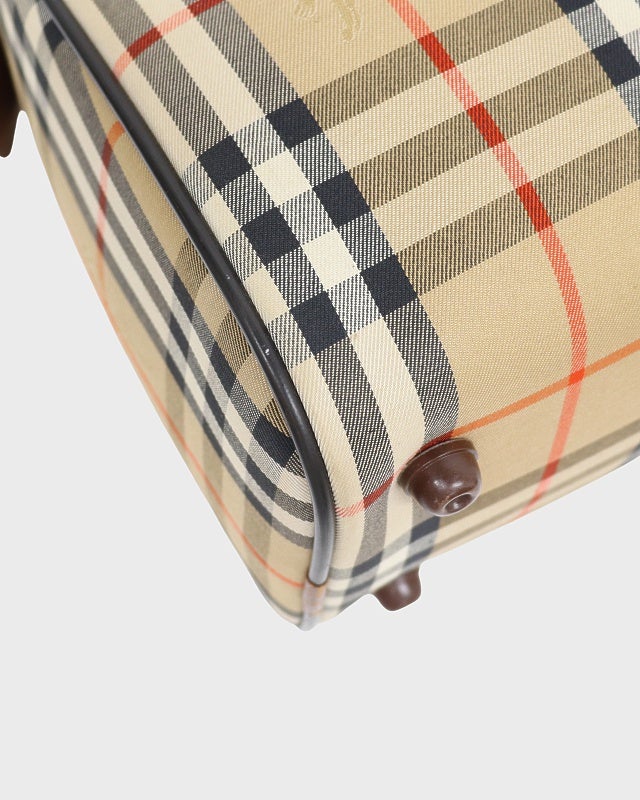 BURBERRY チェック柄ボストンバッグ | Hedy