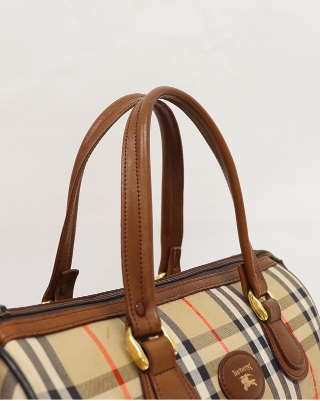 BURBERRY チェック柄ボストンバッグ | Hedy