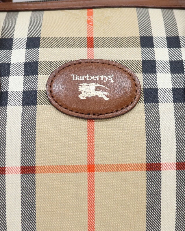BURBERRY チェック柄ボストンバッグ | Hedy