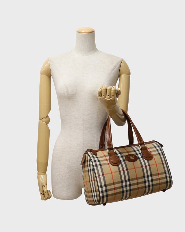 BURBERRY チェック柄ボストンバッグ | Hedy