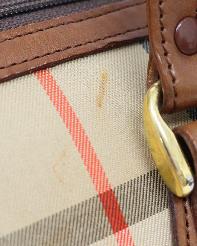BURBERRY チェック柄ボストンバッグ | Hedy