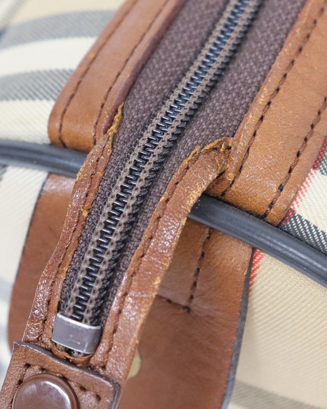 BURBERRY チェック柄ボストンバッグ | Hedy