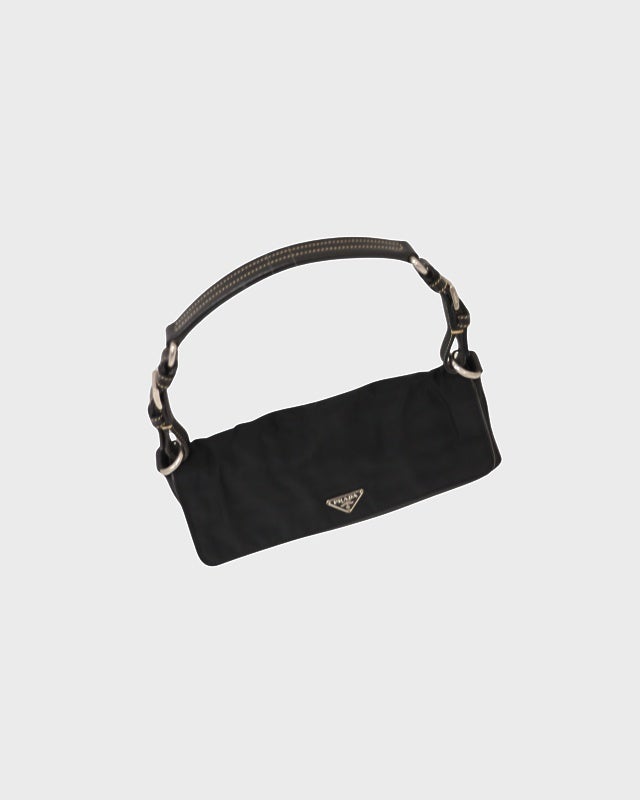 PRADA 三角ロゴ金具ナイロンレザーワンショルダーバッグ | Hedy