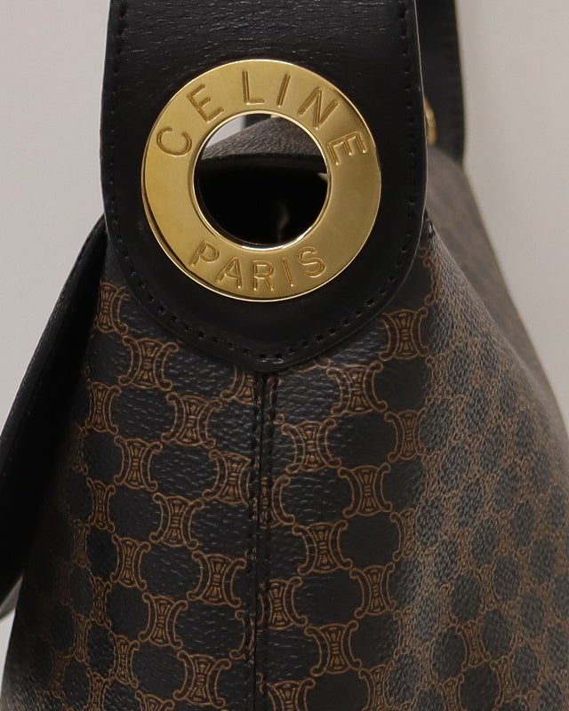 CELINE マカダム柄サークルロゴ金具ワンショルダーバッグ | Hedy