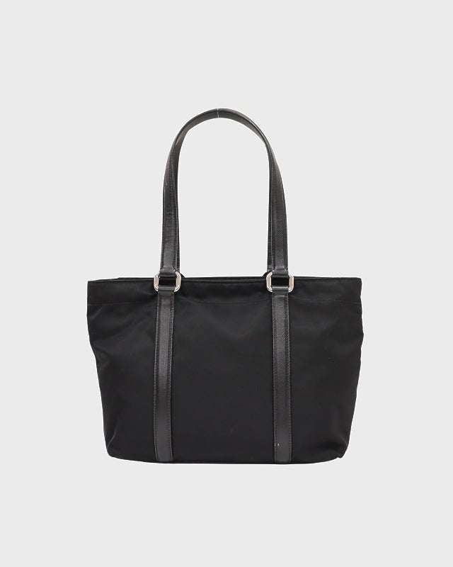 PRADA 三角ロゴ金具ナイロンレザーハンドバッグ | Hedy