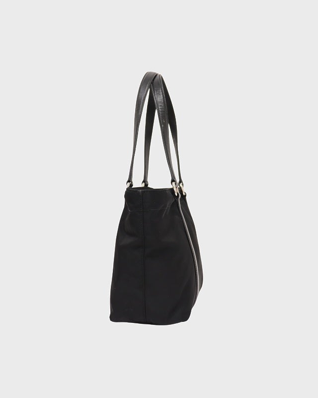 PRADA 三角ロゴ金具ナイロンレザーハンドバッグ | Hedy