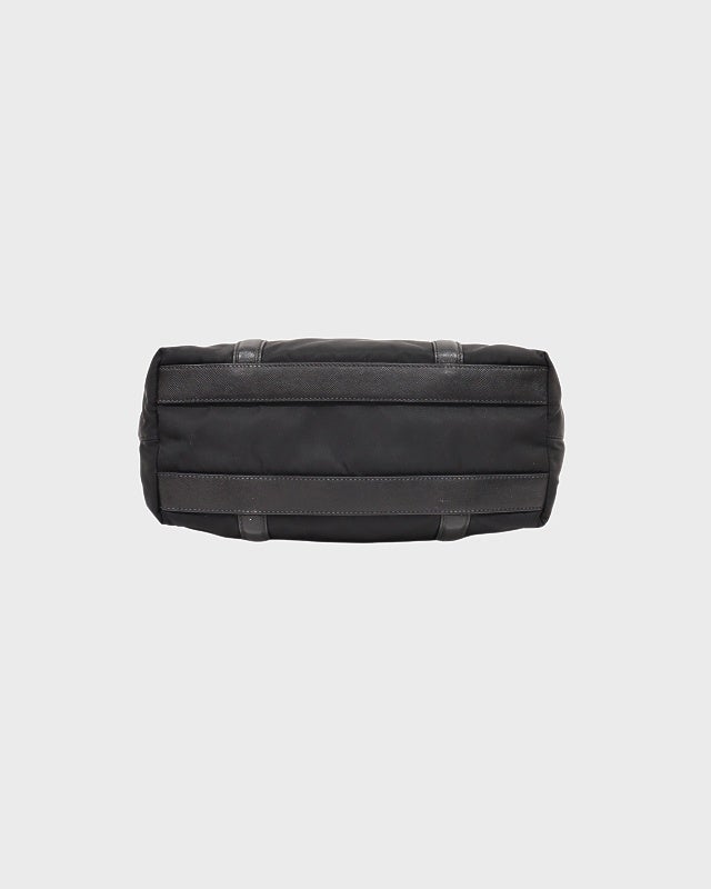 PRADA 三角ロゴ金具ナイロンレザーハンドバッグ | Hedy