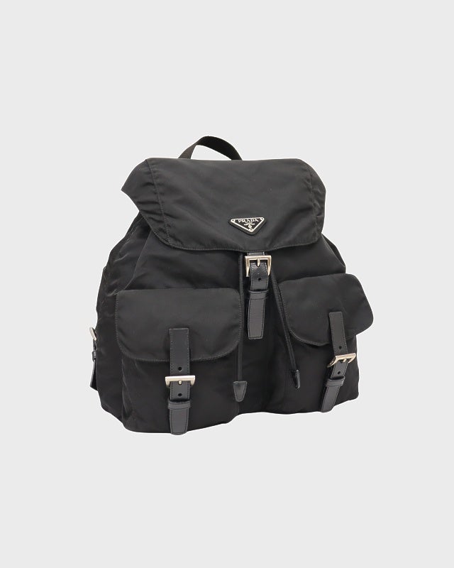 PRADA 三角ロゴ金具ナイロンリュックサック | Hedy