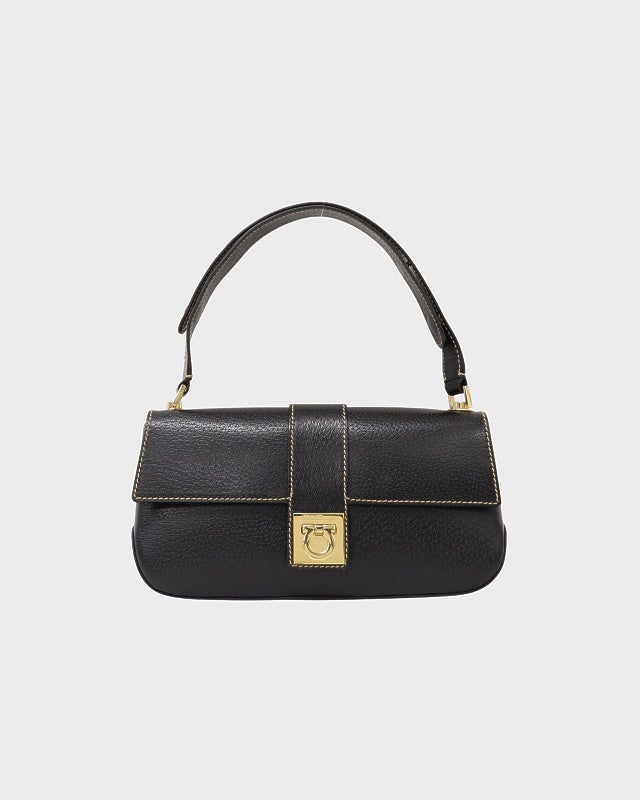 Ferragamoガンチーニ Ferragamo ガンチーニ金具レザーワンショルダーバッグ | Hedy
