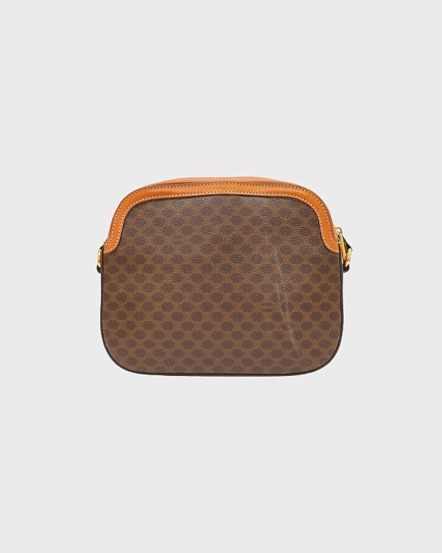 CELINE マカダム柄ブラゾン刻印ショルダーバッグ | Hedy