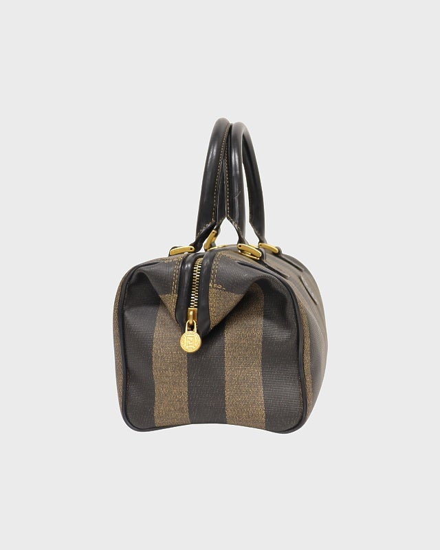 FENDI 2way ボストンバッグ ペカン柄 ショルダーストラップ 鍵完備 FENDI ペカン柄ボストンバッグ | Hedy