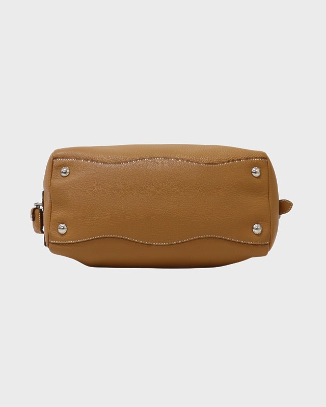 PRADA ロゴ刻印レザーハンドバッグ | Hedy