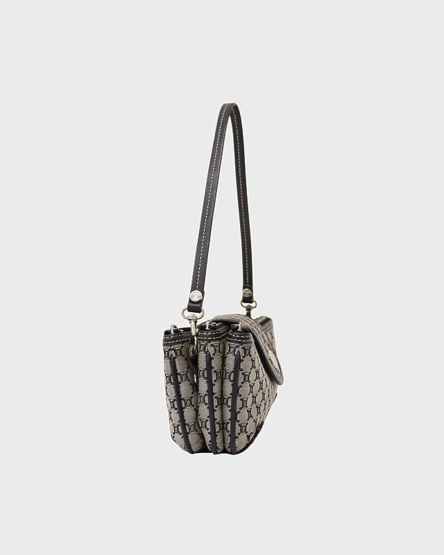 CELINE　マカダム柄ミニハンドバッグ CELINE マカダム柄キャンバスミニハンドバッグ | Hedy
