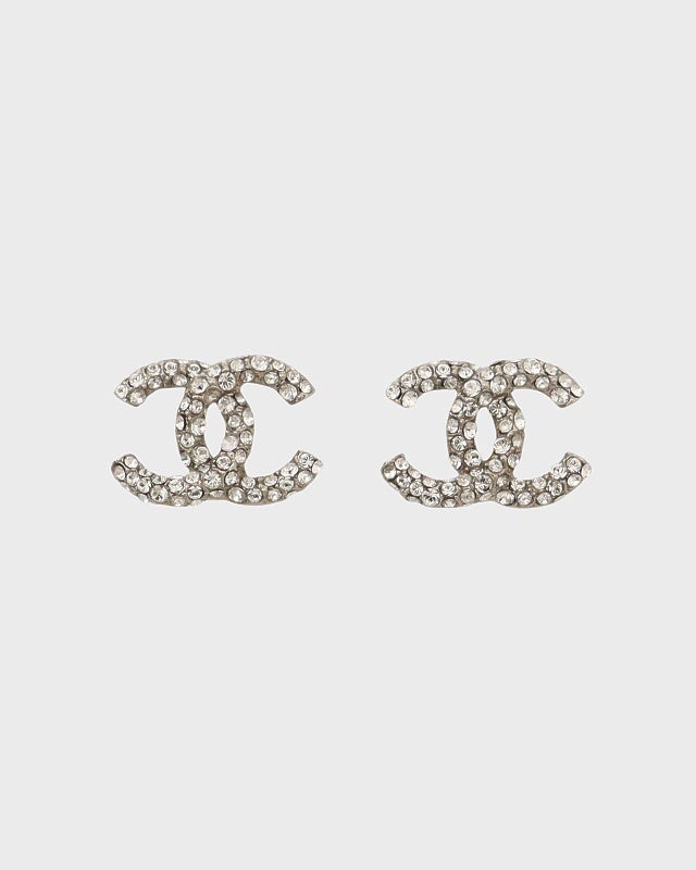 CHANEL COCOラインストーンピアス | Hedy