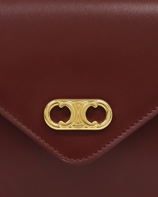 CELINE トリオンフレザーチェーンウォレット | Hedy