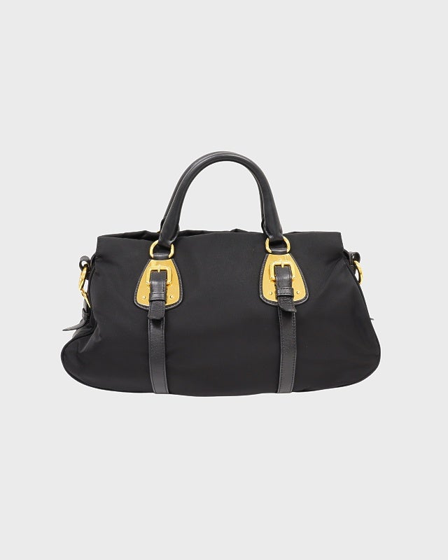 PRADA ロゴ金具ナイロンレザー2Wayバッグ | Hedy
