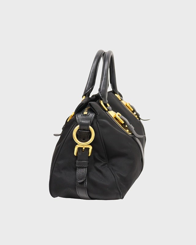 PRADA ロゴ金具ナイロンレザー2Wayバッグ | Hedy