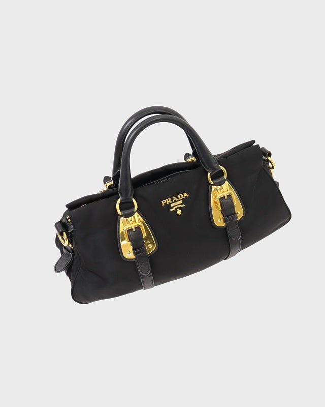 PRADA ロゴ金具ナイロンレザー2Wayバッグ | Hedy