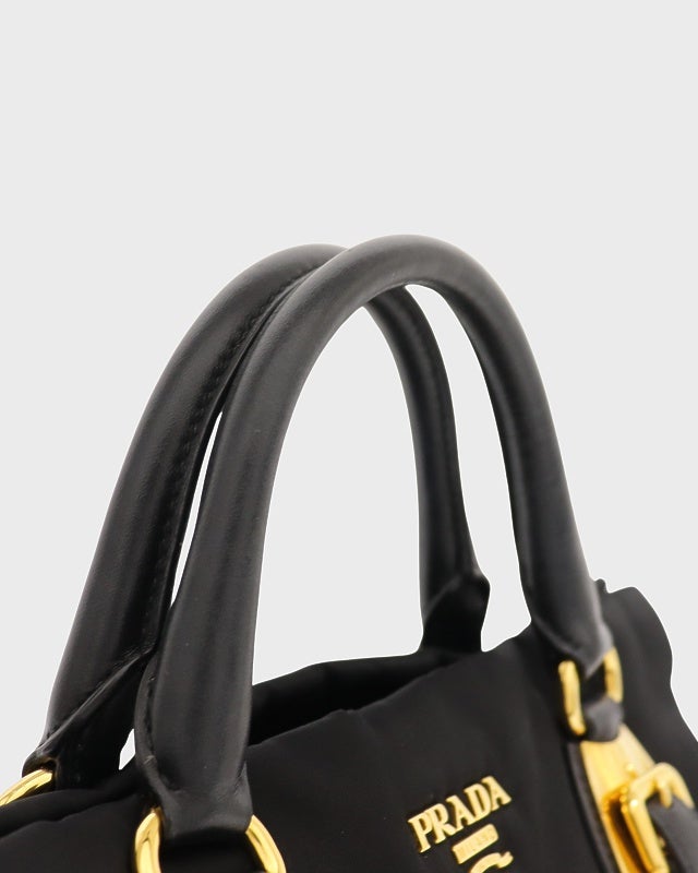 PRADA ロゴ金具ナイロンレザー2Wayバッグ | Hedy