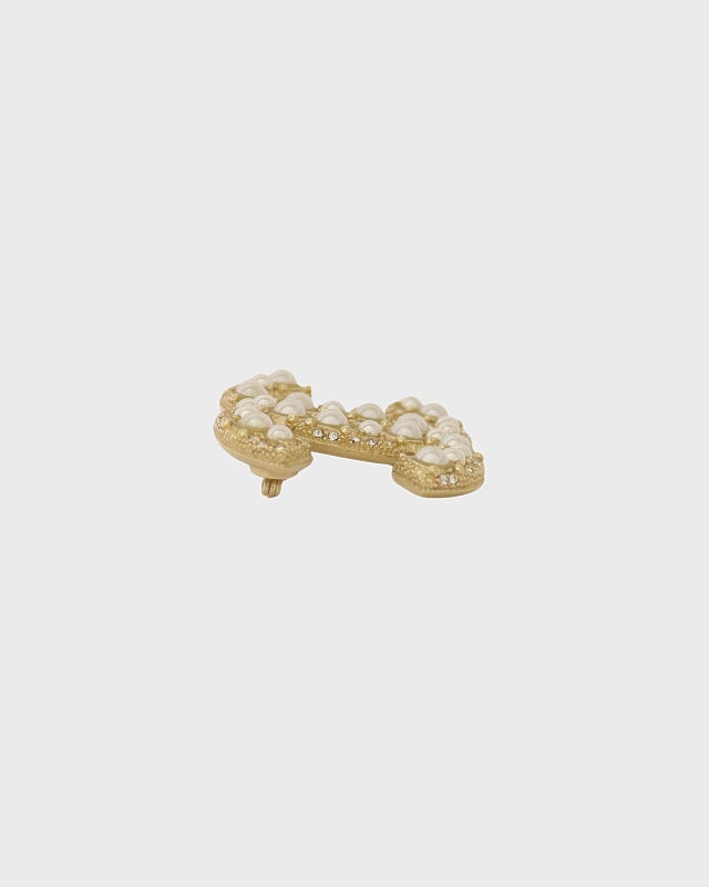 CHANEL COCOラインストーンパールブローチ | Hedy