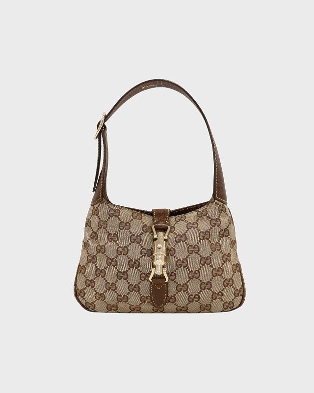 GUCCI インターロッキングレザーショルダーバッグ | Hedy