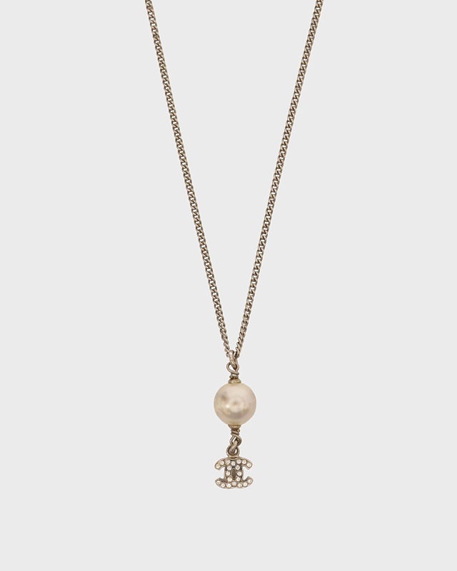 CHANEL COCOラインストーンパールネックレス | Hedy