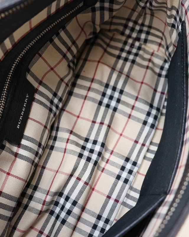 BURBERRY ロゴ刻印レザーワンショルダーバッグ | Hedy