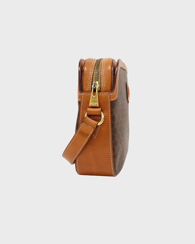 CELINE マカダム柄ブラゾン刻印ショルダーバッグ | Hedy